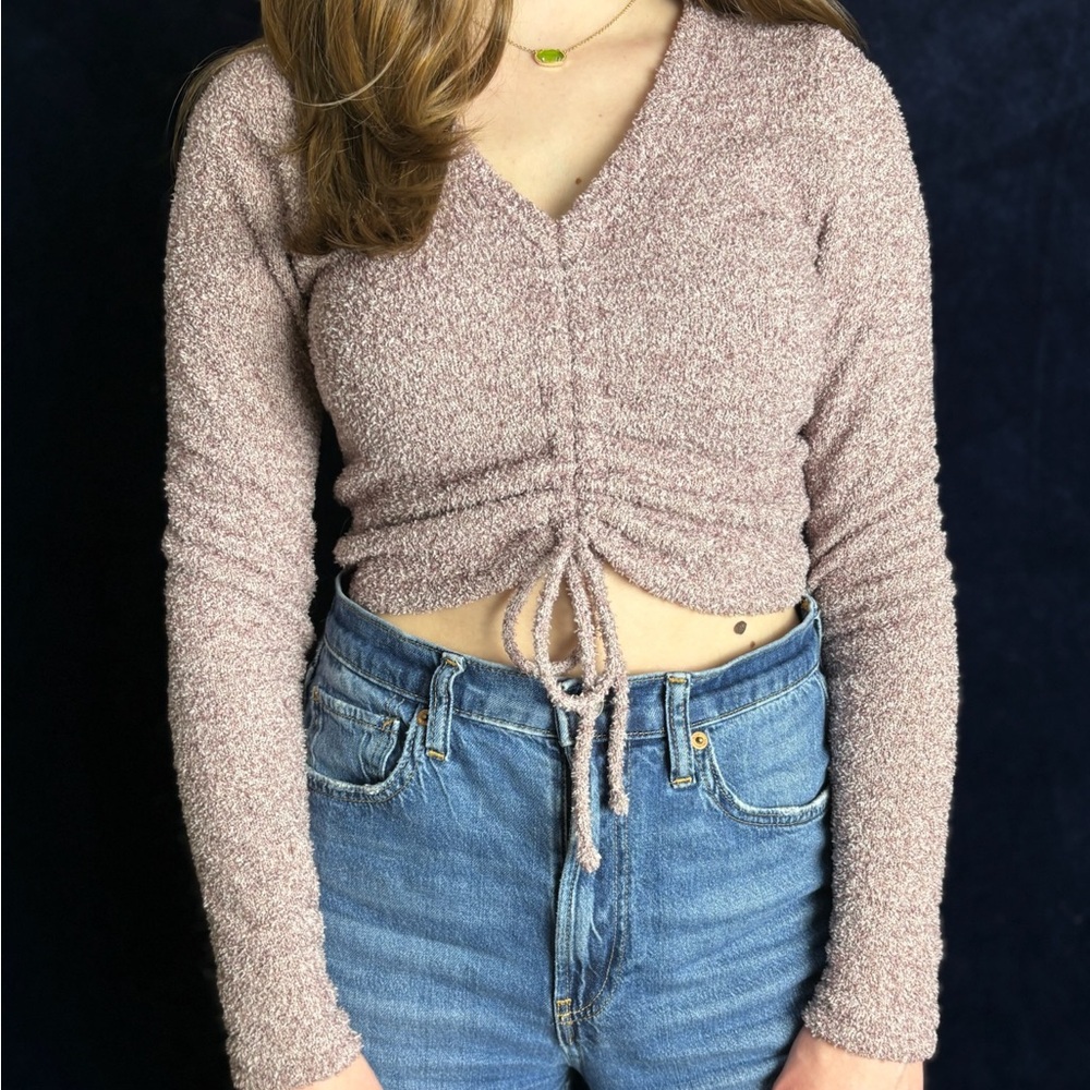 Fuzzy Long Sleeve Top